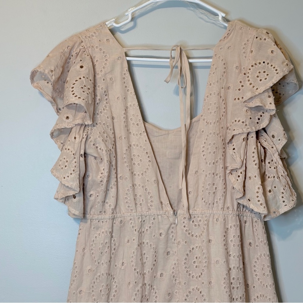 HYFVE Pinkish Cream Eyelet Maxi Dress - Picture 3 of 11